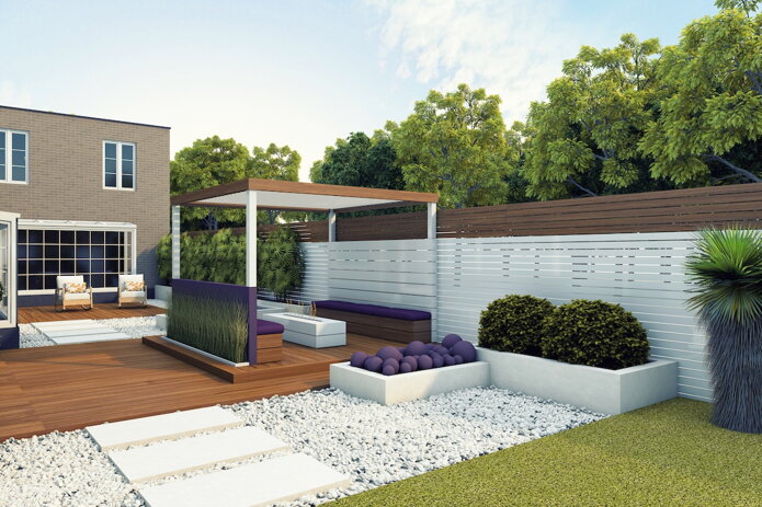 STYLISH AND BEAUTIFUL BACK GARDEN